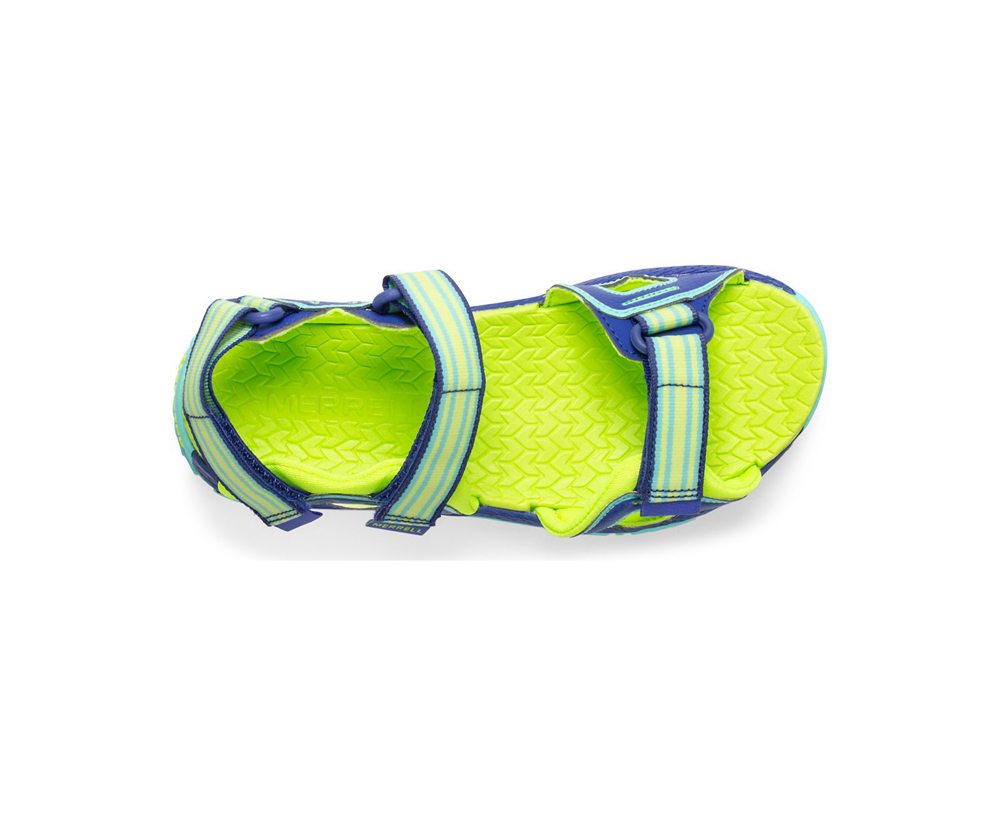Merrell Sandals Green/Blue - Hydro Moc Blaze - Kids 92WVAZXRO